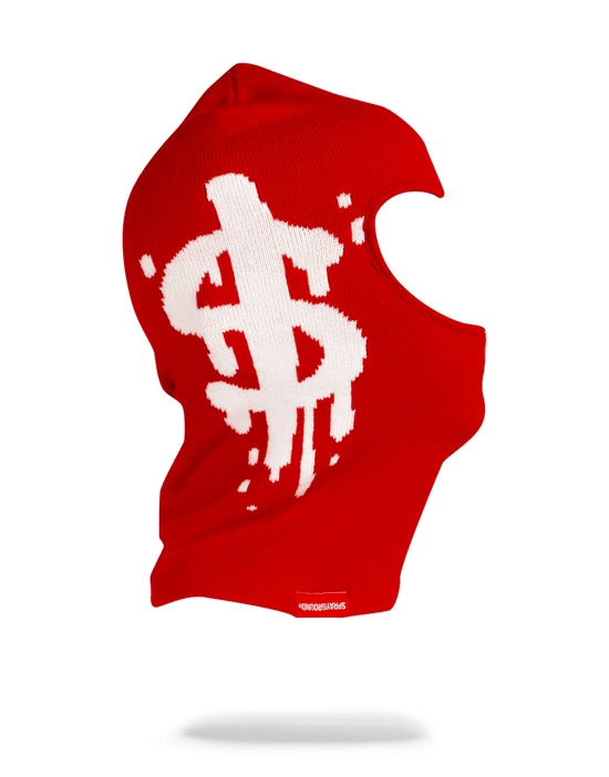 Sprayground MONEY DRIP SKI MASK (RED)