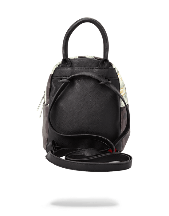 Sprayground MONEY ON BLACK LEOPARD PRINT MINI