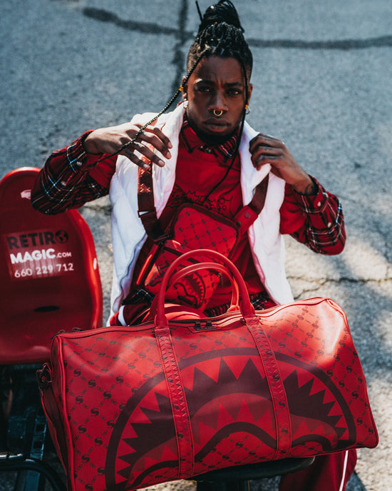 Sprayground MONEY PATTERN BRICK DUFFLE