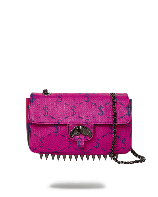 sprayground $NAPDRAGON GOLD CHAIN SHARK HANDBAG