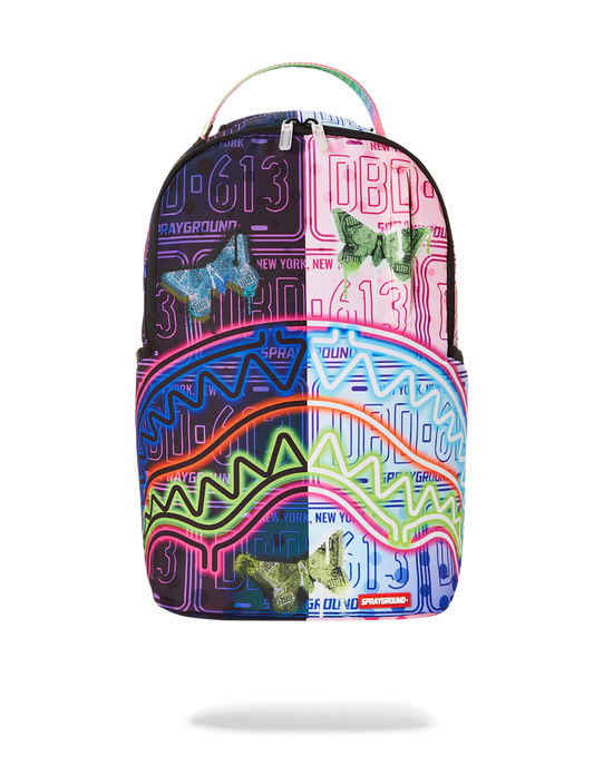 sprayground NEON BUTTERFLY BACKPACK