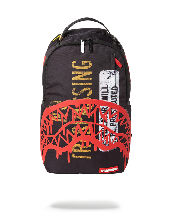 sprayground NO TRESPASSING BACKPACK
