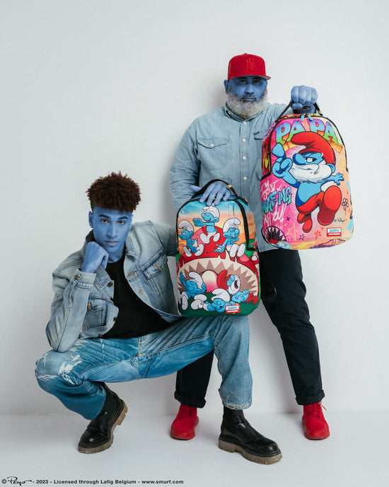 Sprayground PAPA SMURF ON THE RUN BACKPACK