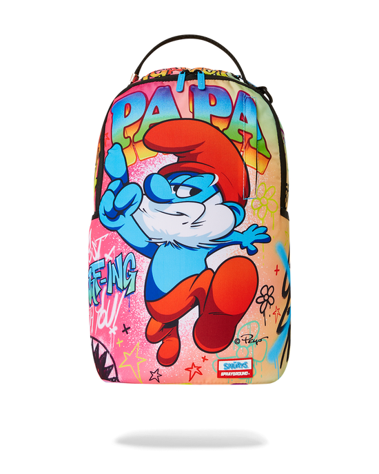 sprayground PAPA SMURF ON THE RUN BACKPACK