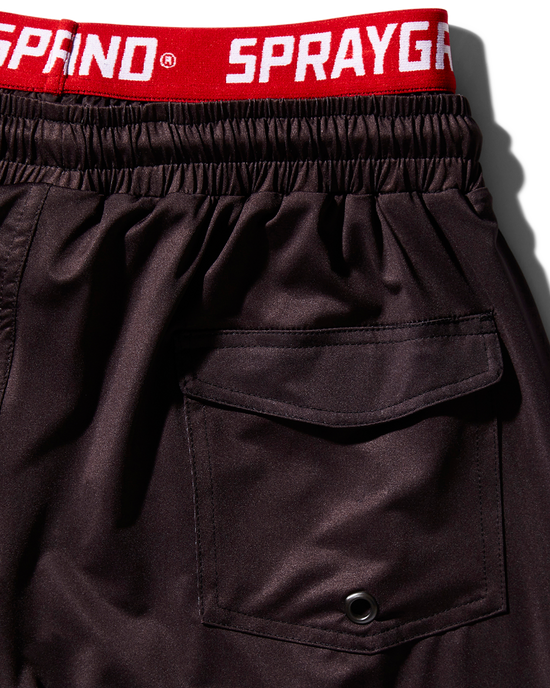 Sprayground PATCH ALL-IN CORTO SWIM TRUNKS (BLACK)
