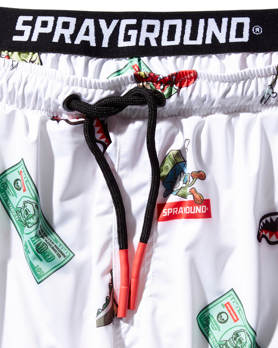 Sprayground PATCH ALL-IN CORTO SWIM TRUNKS (WHITE)