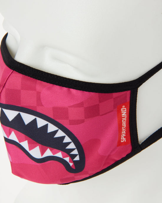 Sprayground PINK ANIME SHARK FORM-FITTING MASK