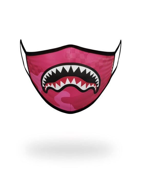 sprayground PINK ANIME SHARK FORM-FITTING MASK