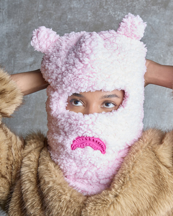 Sprayground PINK FLEECE BEAR EARS SKI MASK