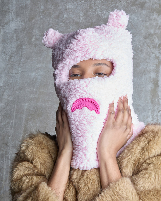 Sprayground PINK FLEECE BEAR EARS SKI MASK