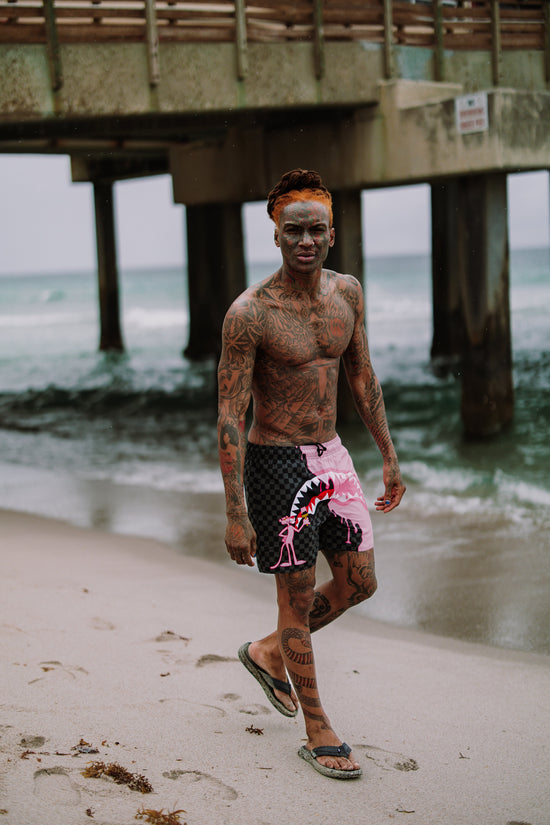 Sprayground PINK PANTHER PINK PAINTER SWIM SHORTS