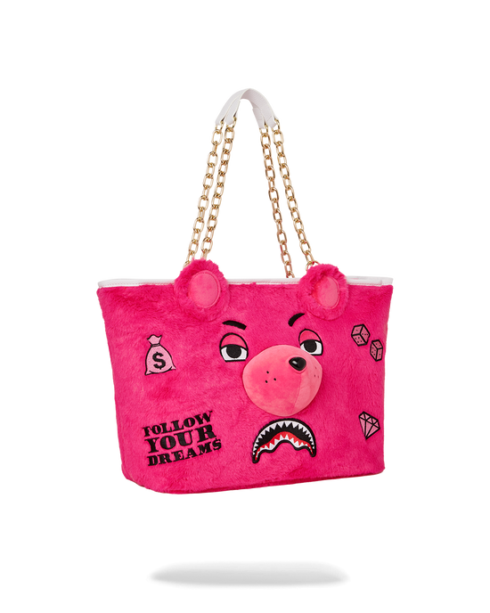 Sprayground PLUSH MONEYBEAR TOTE (PINK)