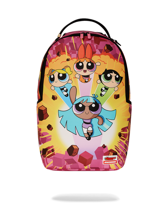 sprayground POWERPUFF BUSTIN THRU DLXSV BACKPACK