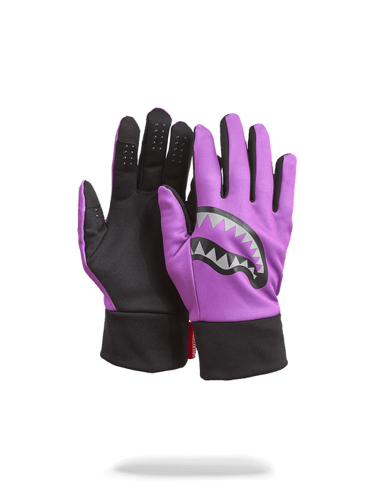 sprayground PURPLE 3M SHARK MOUTH GLOVES