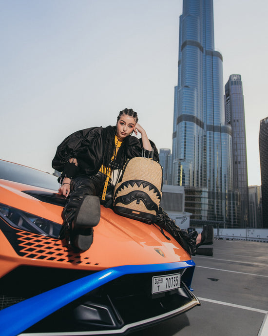 Sprayground RAFFIA PALM BACKPACK