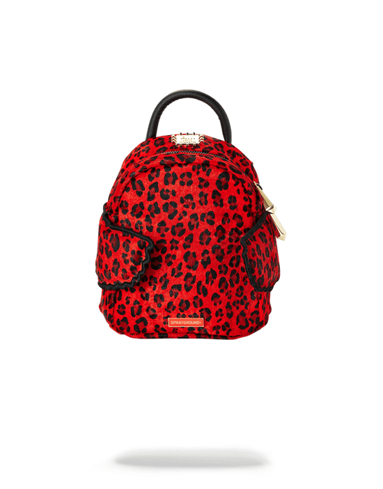 sprayground RED LEOPARD ANGEL (PONY HAIR)