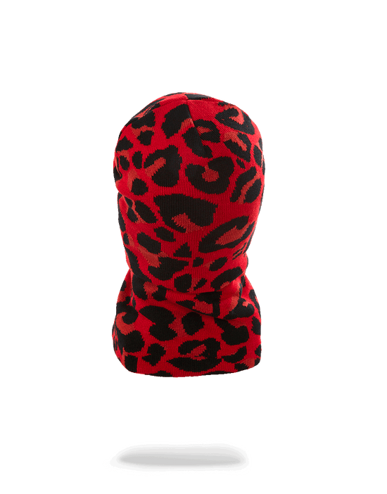 Sprayground RED LEOPARD GOLD SHARK MOUTH SKI MASK