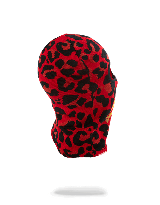 Sprayground RED LEOPARD GOLD SHARK MOUTH SKI MASK