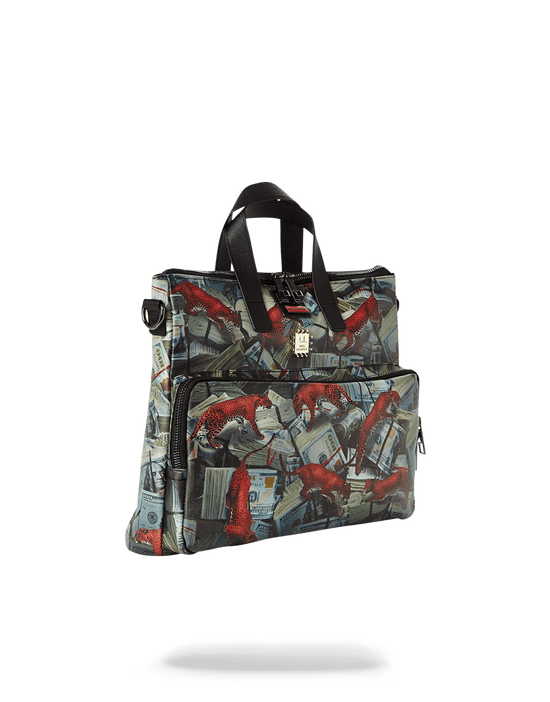 Sprayground RED LEOPARD MONEY TRAVEL CASE