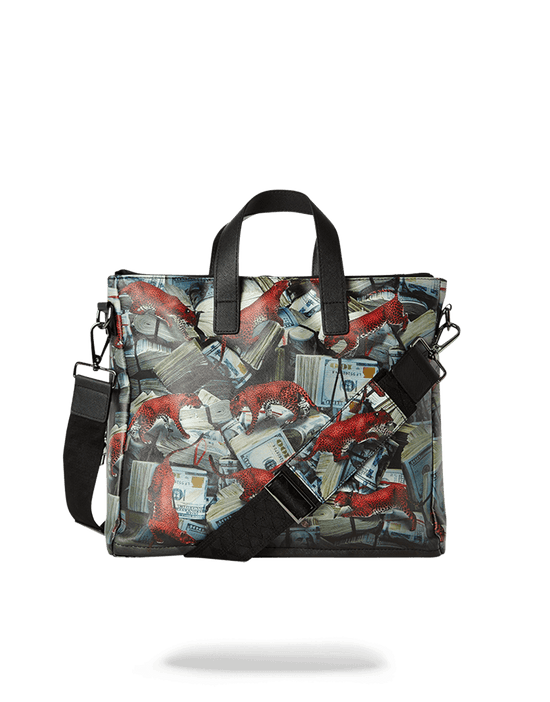 Sprayground RED LEOPARD MONEY TRAVEL CASE