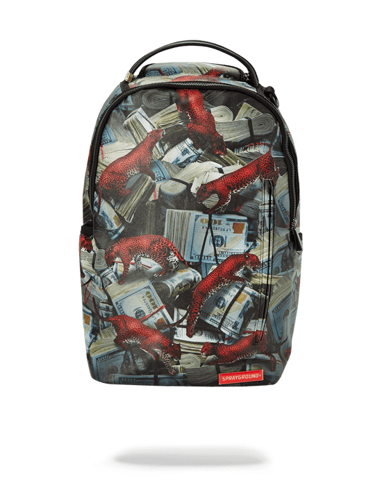 sprayground RED LEOPARD MONEY