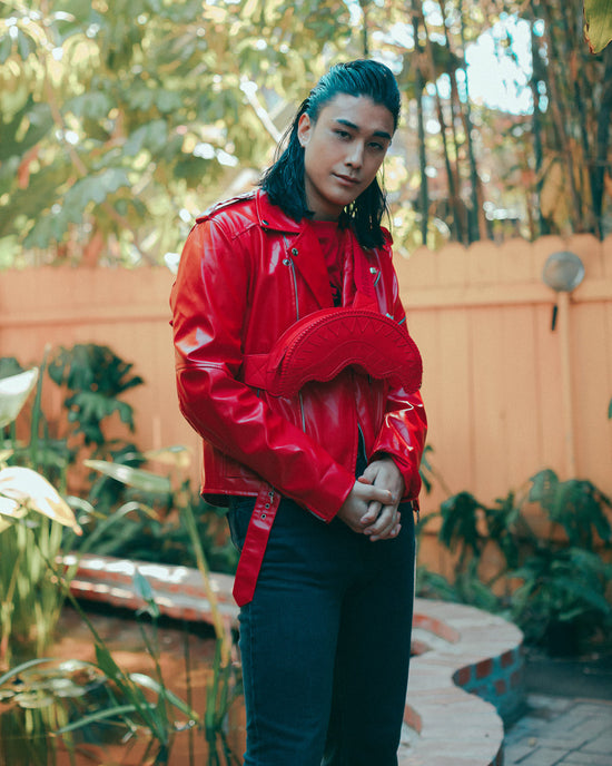 Sprayground RED RIVIERA SHARKMOUTH CROSSBODY