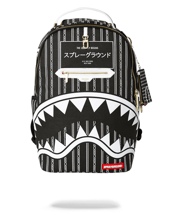 sprayground REVERSE SHARKS IN PARIS (BLACK)