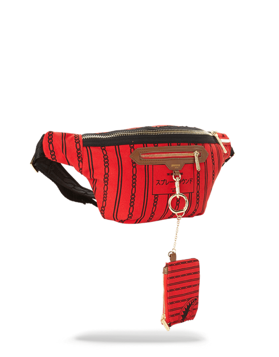 Sprayground REVERSE SHARKS IN PARIS CROSSBODY (RED)