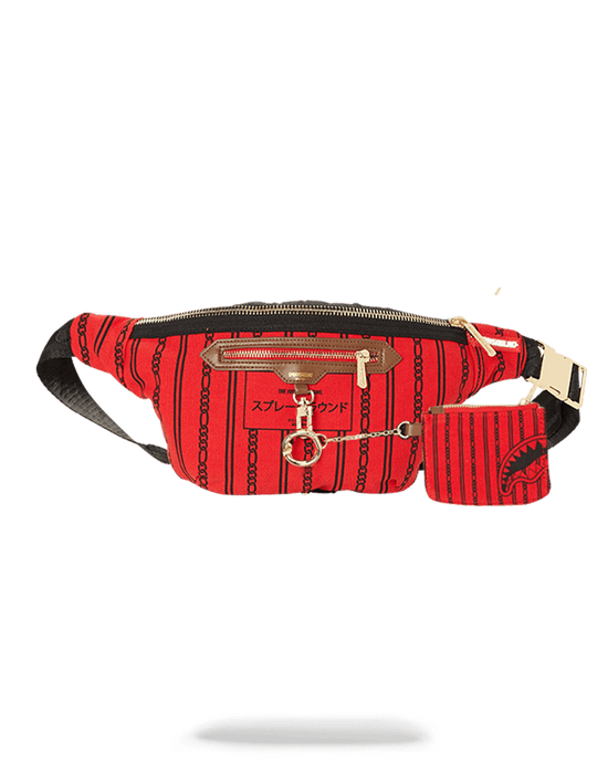 sprayground REVERSE SHARKS IN PARIS CROSSBODY (RED)