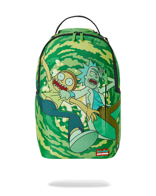 sprayground RICK & MORTY PORTAL SHARK BACKPACK