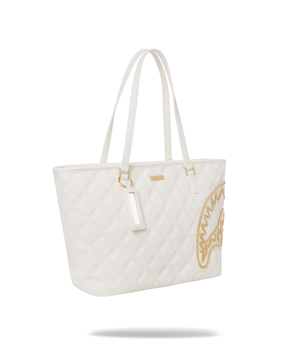 Sprayground RIVIERA LE BLANC GOLD CHAIN SHARK TOTE