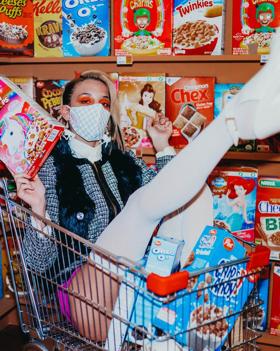 Sprayground ROSE ALL DAY VEGAN LEATHER FACE MASK