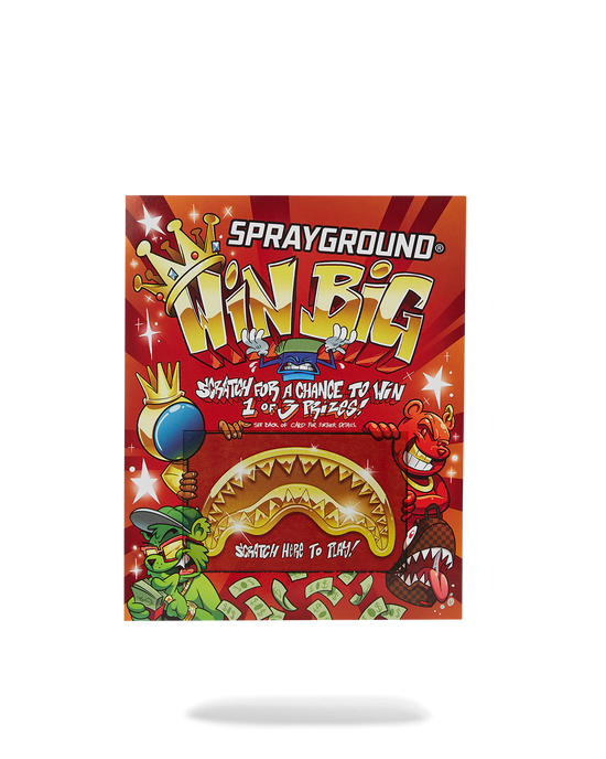 Sprayground SPRAYGROUND SCRATCH OFF PLAYING CARD - WIN A BACKPACK MONEYBEAR OR LUGGAGE