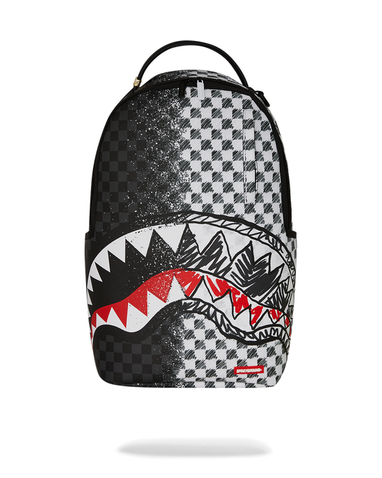 sprayground SCRIBBLE DRIBBLE CHECK BACKPACK