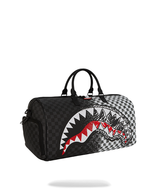 Sprayground SCRIBBLE DRIBBLE CHECK DUFFLE