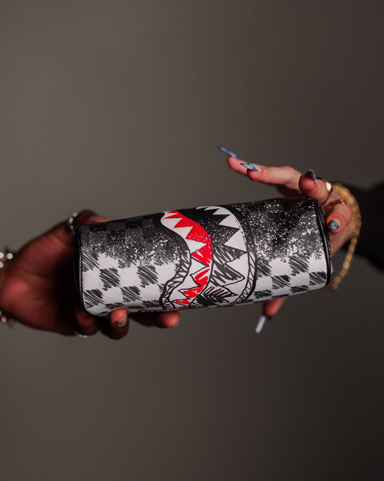 Sprayground SCRIBBLE DRIBBLE CHECK POUCH