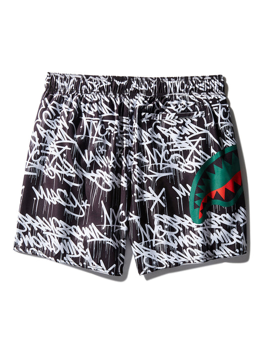 Sprayground SCRIBBLE SHARK SHOTO SWIM TRUNKS