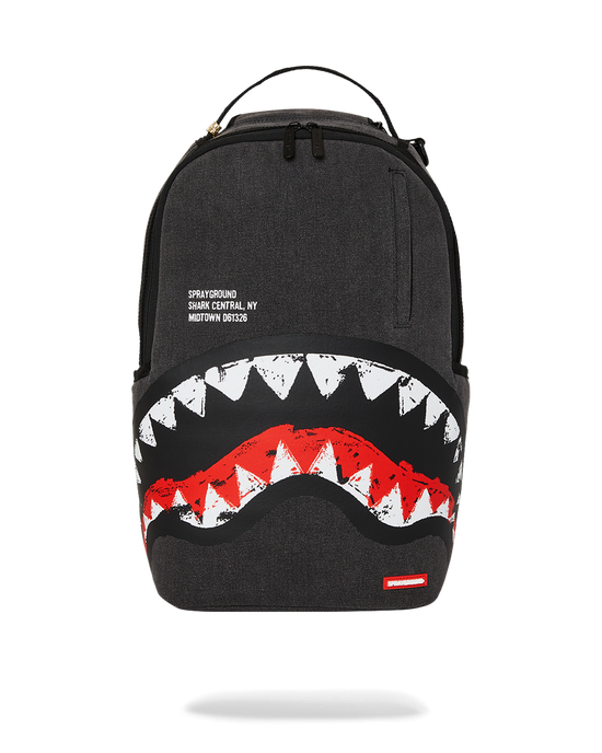 sprayground SHARK CENTRAL DENIM VENOM BACKPACK