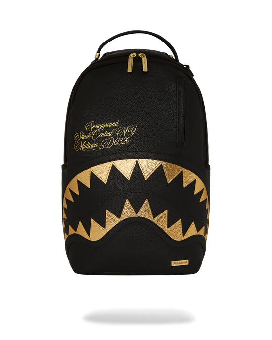 sprayground SHARK CENTRAL GILDED BITE BACKPACK