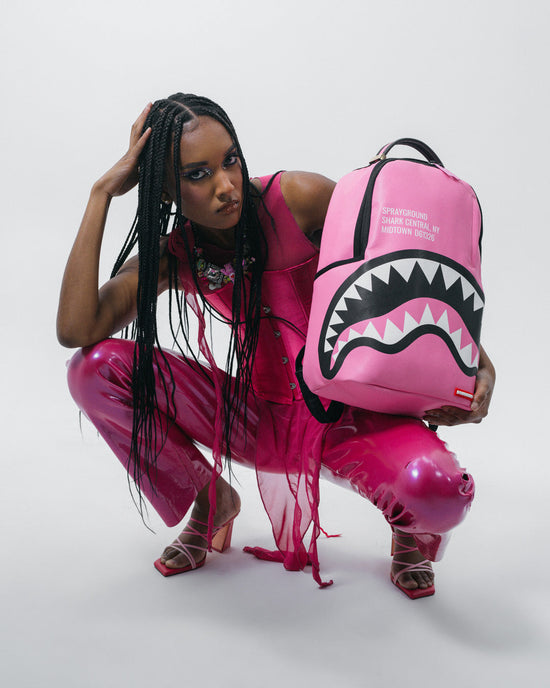 Sprayground SHARK CENTRAL (PINK) BACKPACK (DLXV)