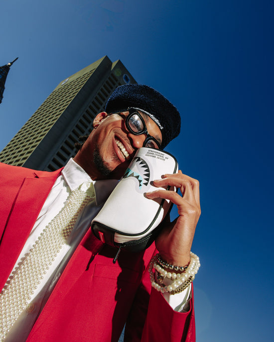 Sprayground SHARK CENTRAL SATURDAYS POUCH