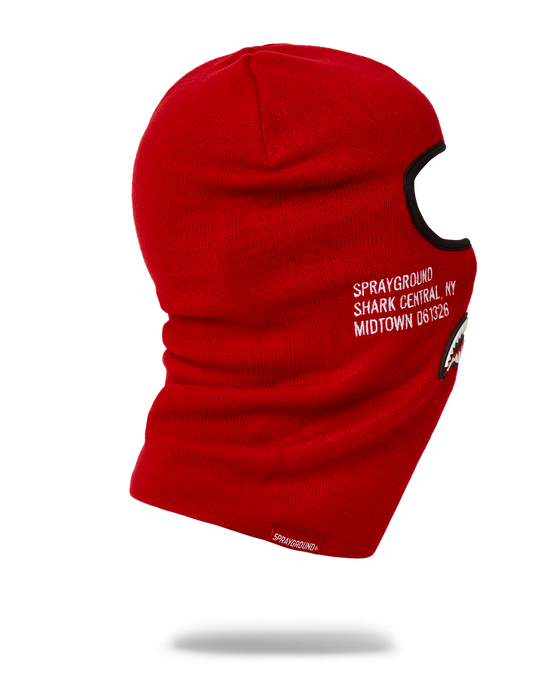 Sprayground SHARK CENTRAL SKI MASK (RED)