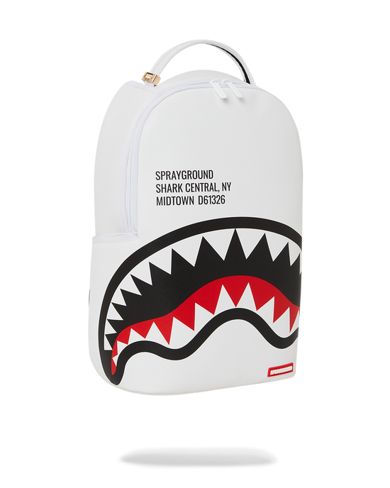 Sprayground SHARK CENTRAL (WHT) BACKPACK (DLXV)