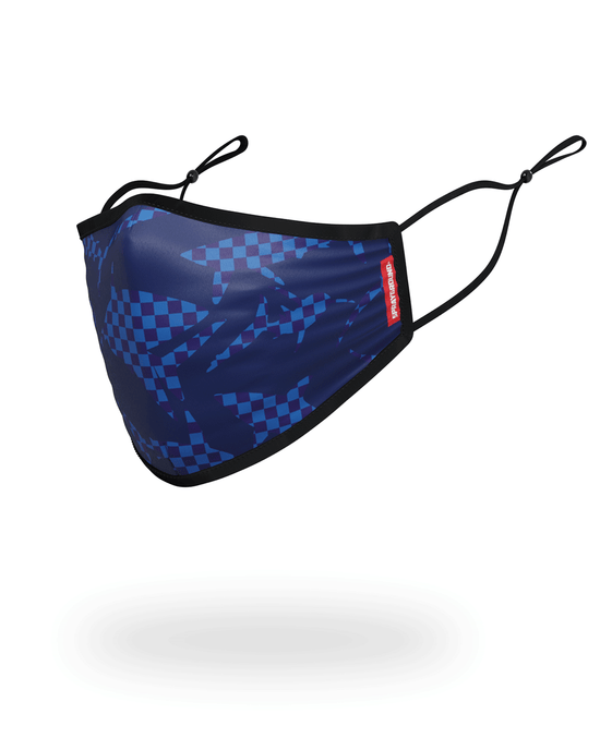 Sprayground SHARK CHECK (BLUE) FACE MASK