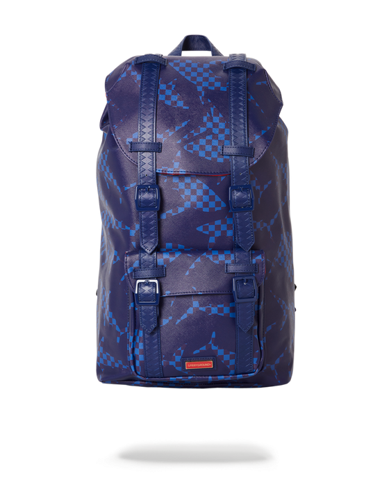 sprayground SHARK CHECK (BLUE) HILLS BACKPACK