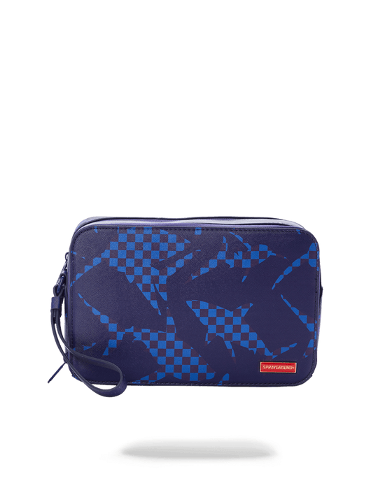 sprayground SHARK CHECK (BLUE) TOILETRY