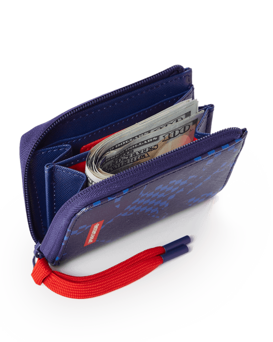 Sprayground SHARK CHECK (BLUE) WALLET
