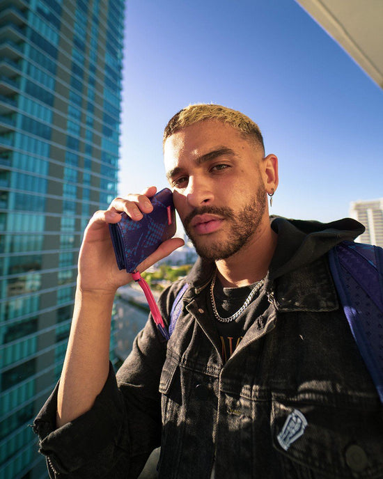 Sprayground SHARK CHECK (BLUE) WALLET