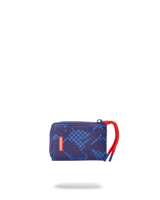 sprayground SHARK CHECK (BLUE) WALLET
