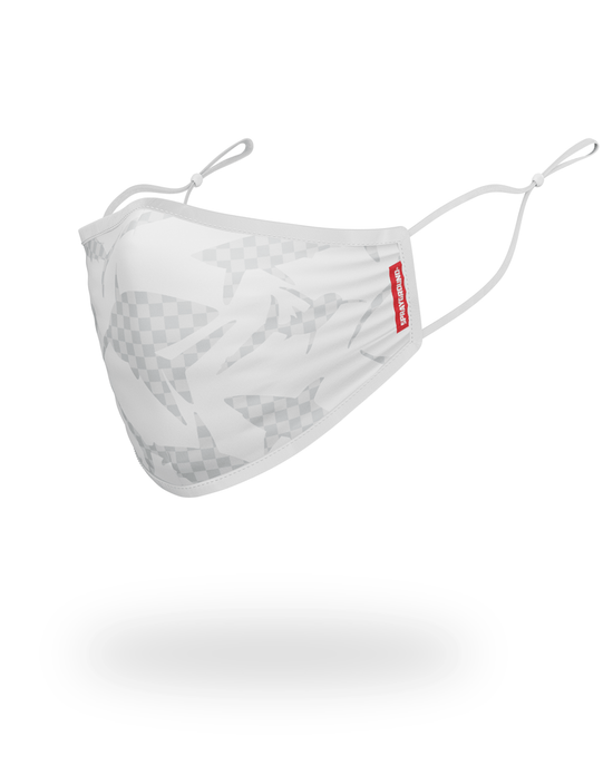 Sprayground SHARK CHECK (WHITE) FACE MASK